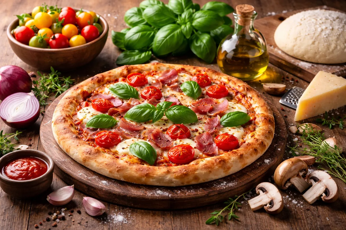 Comment préparer une pizza maison en utilisant des ingrédients frais et saisonniers